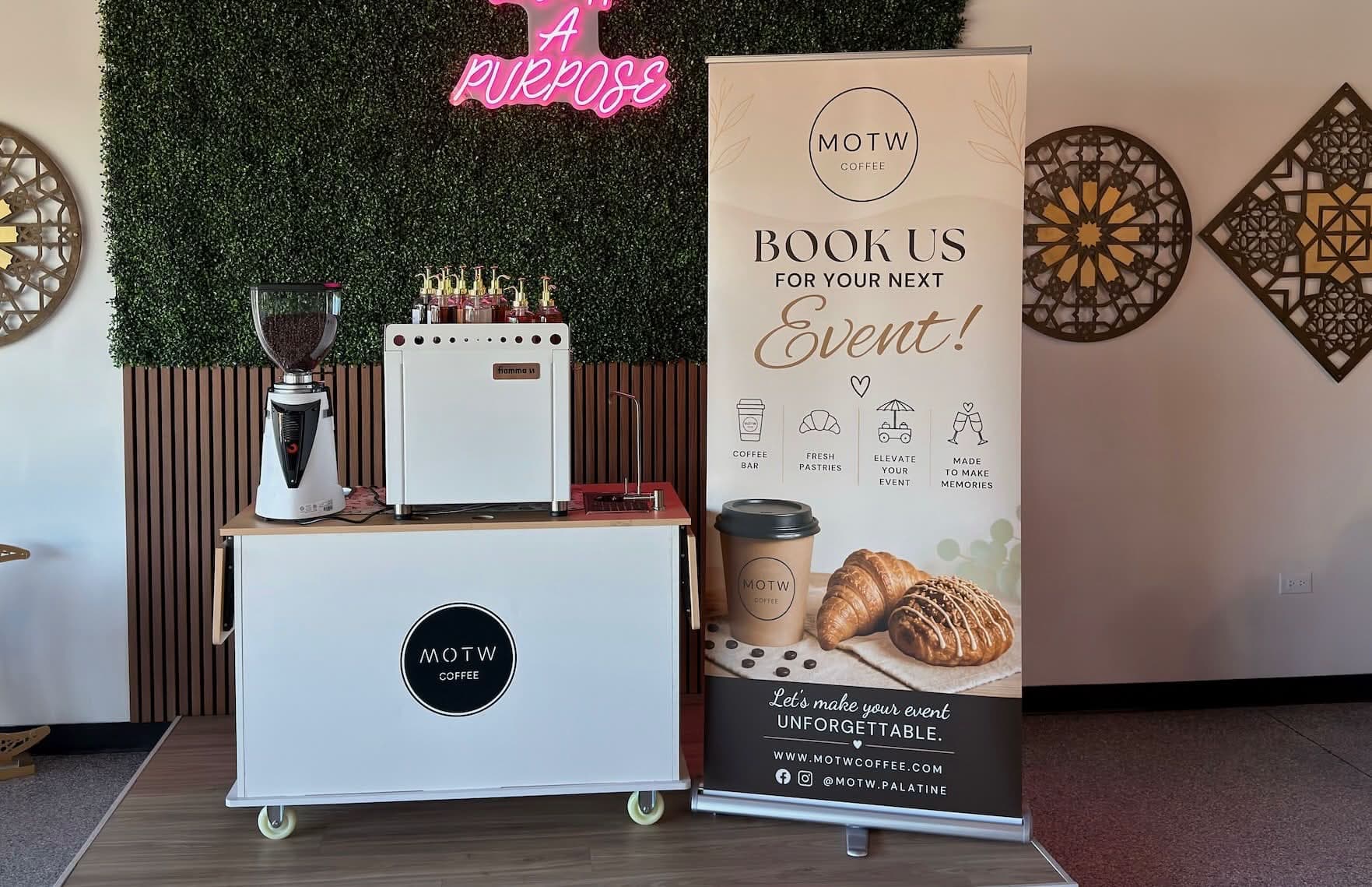 MOTW cart with event banner