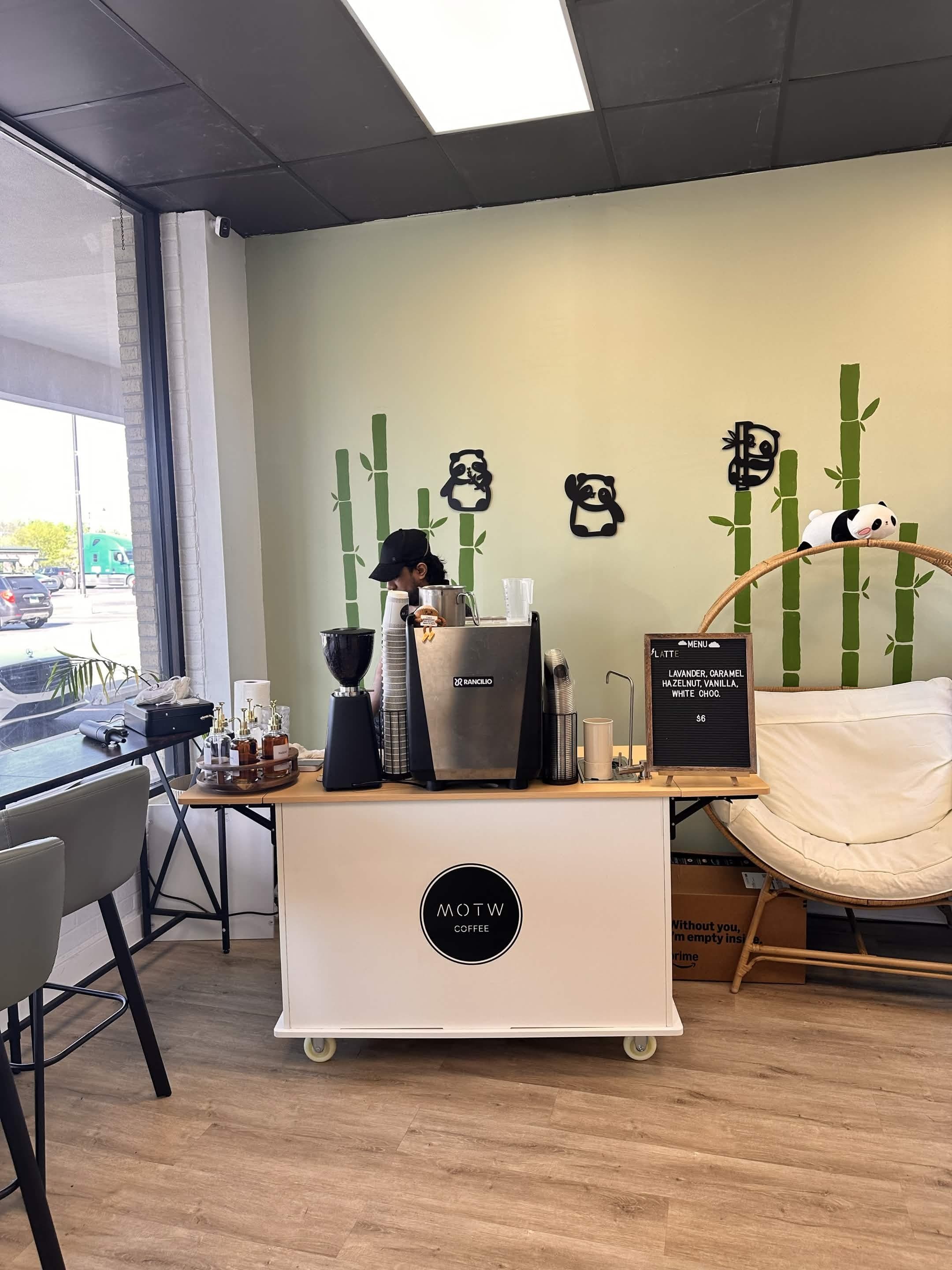 MOTW coffee cart Fiamma setup